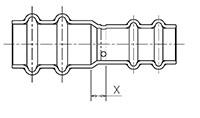 ACR REDUCER COUPLING LINE DRAWING
